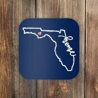 Florida State Home Heart Coaster thumb 0