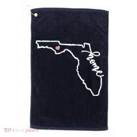 Florida State Home Heart Golf Towel thumb 0