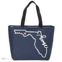 Florida State Home Heart Tote Bag thumb 0
