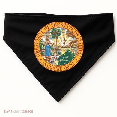 Florida State Seal USA-Made Doggie Bandana
