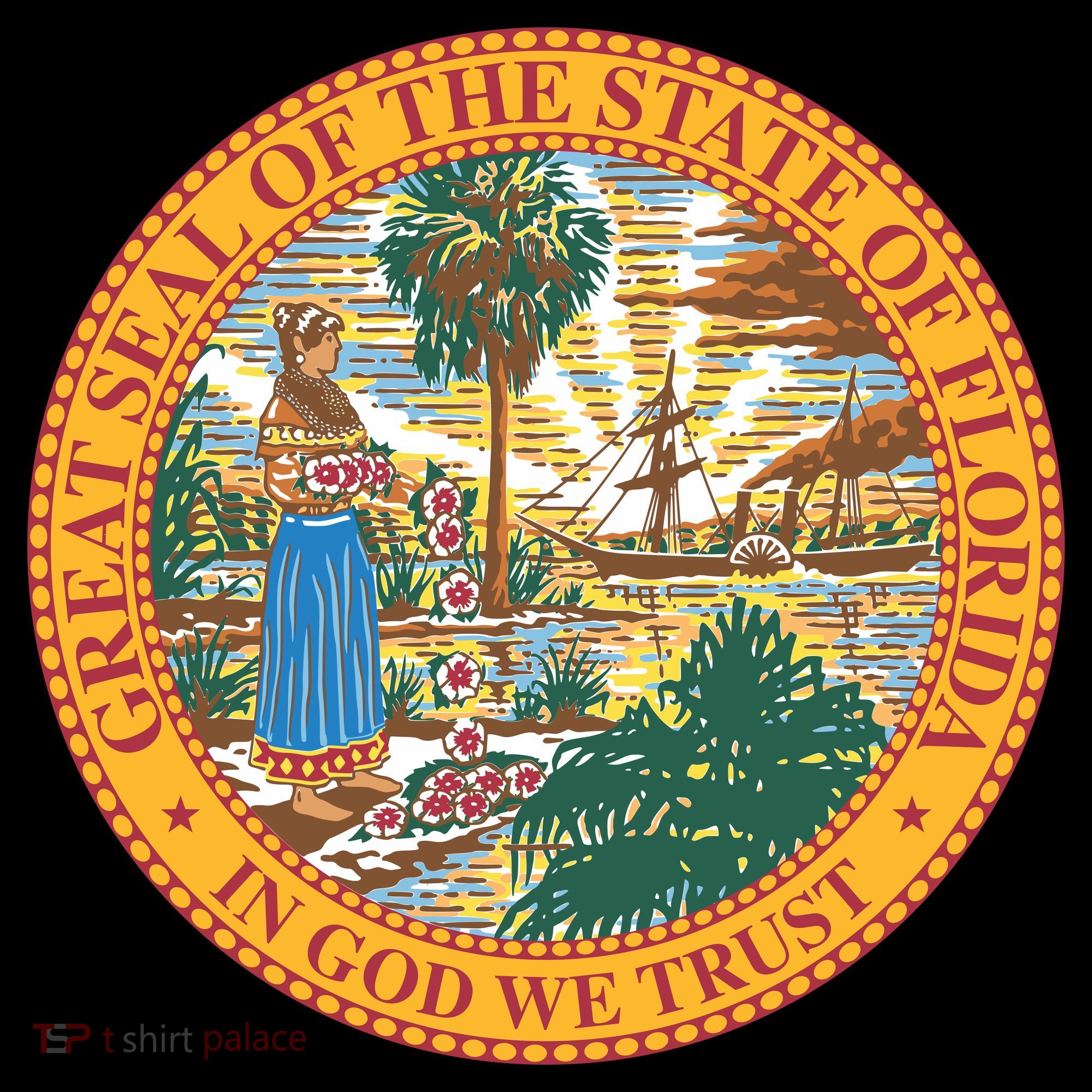 Florida State Seal Button