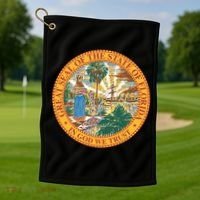 Florida State Seal Golf Towel thumb 1