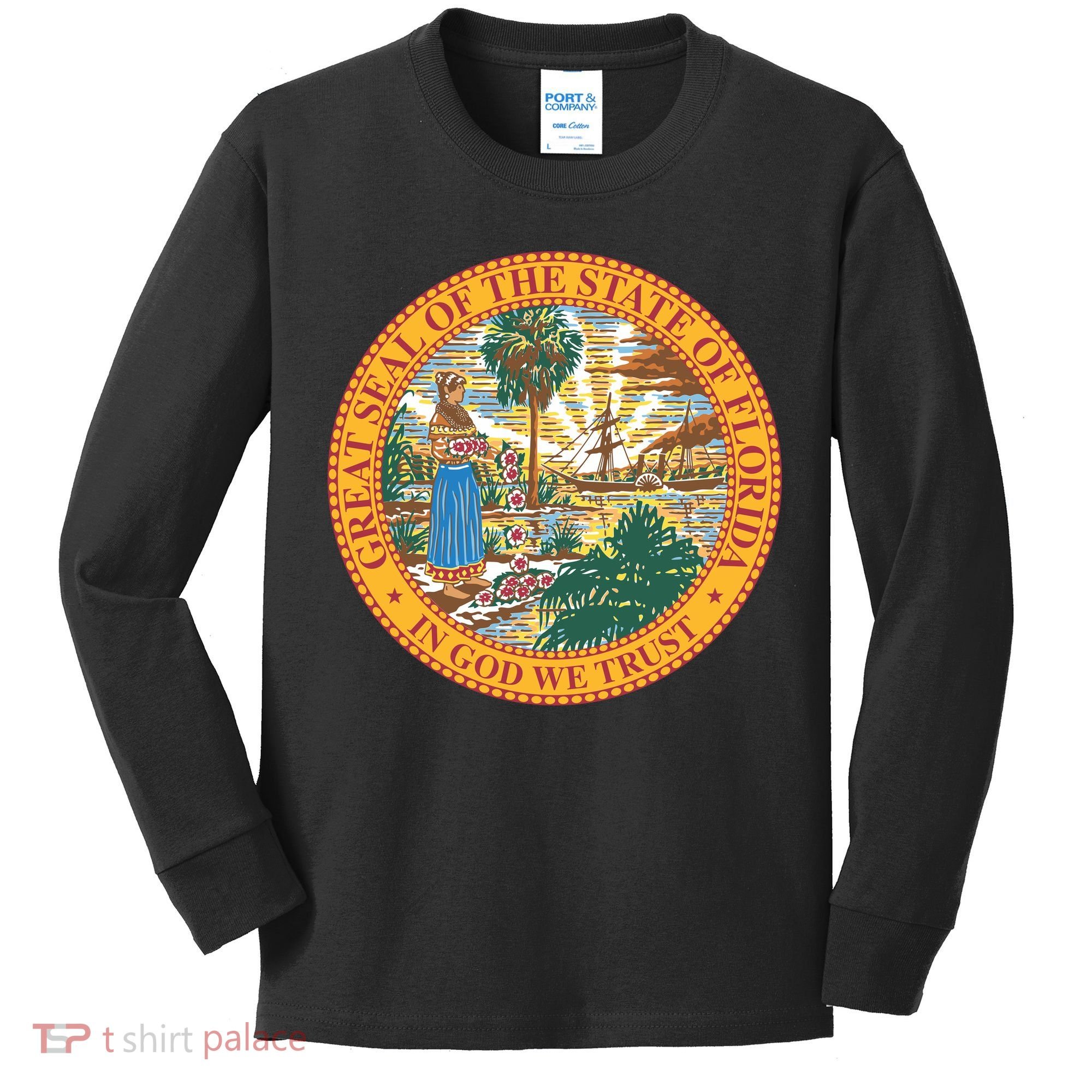 Florida State Seal Kids Long Sleeve Shirt