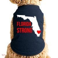 Florida Strong Hurricane Irma Support Doggie Tank thumb 0