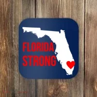 Florida Strong Hurricane Irma Support Coaster thumb 0