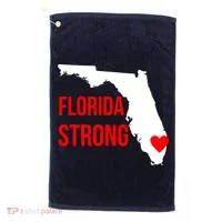 Florida Strong Hurricane Irma Support Golf Towel thumb 0