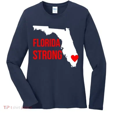 Florida Strong Hurricane Irma Support Women's Long Sleeve Shirt
