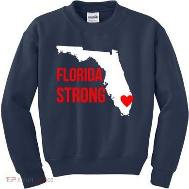 Florida Strong Hurricane Irma Support Kids Sweatshirt