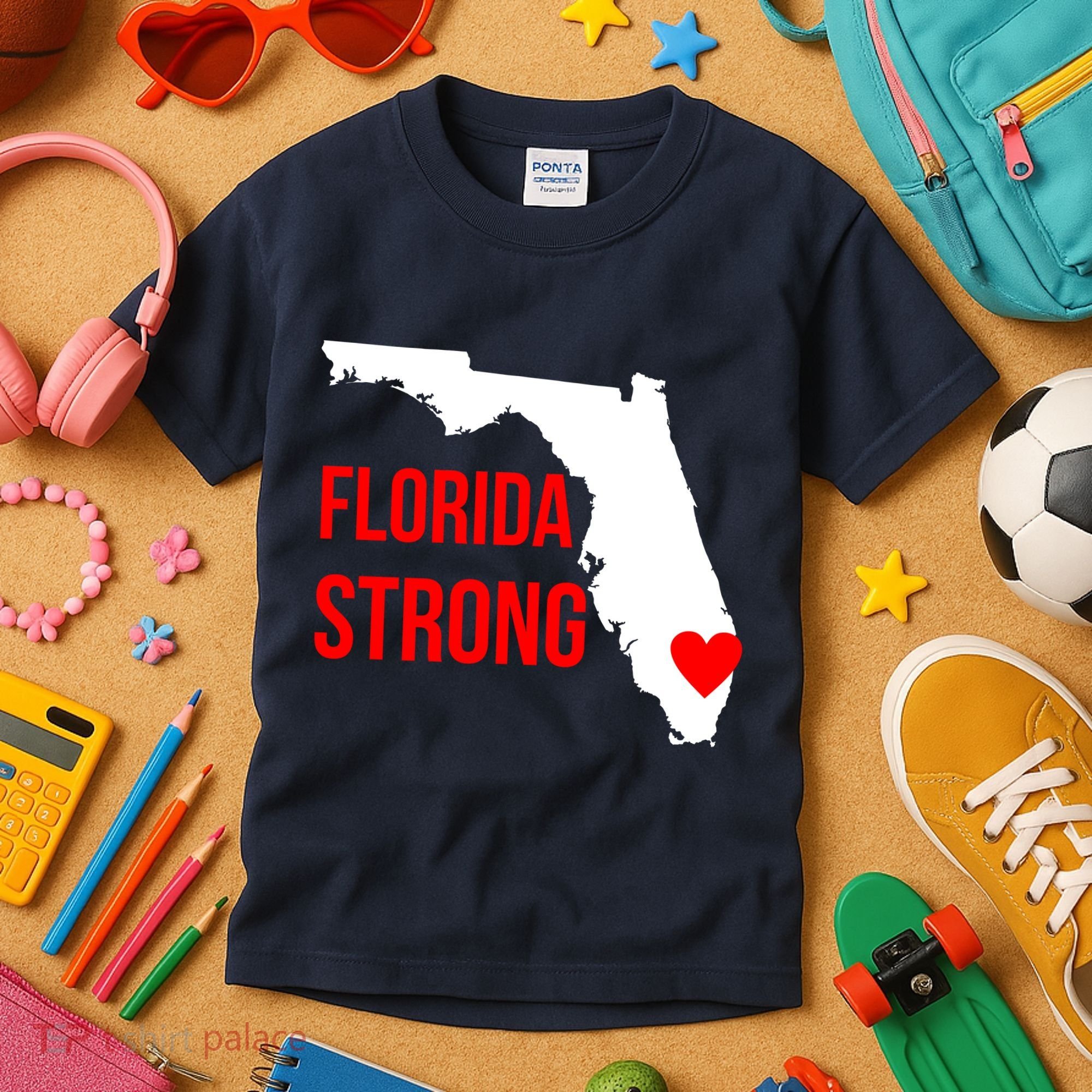 Florida Strong Hurricane Irma Support Kids T-Shirt