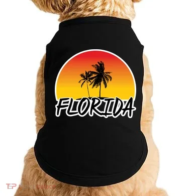 Florida Sunset Palm trees  Doggie Tank
