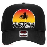 Florida Sunset Palm trees  Hat thumb 0