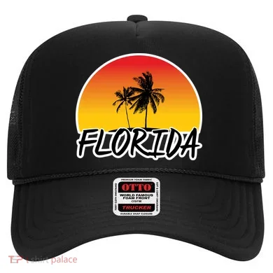 Florida Sunset Palm trees  Hat