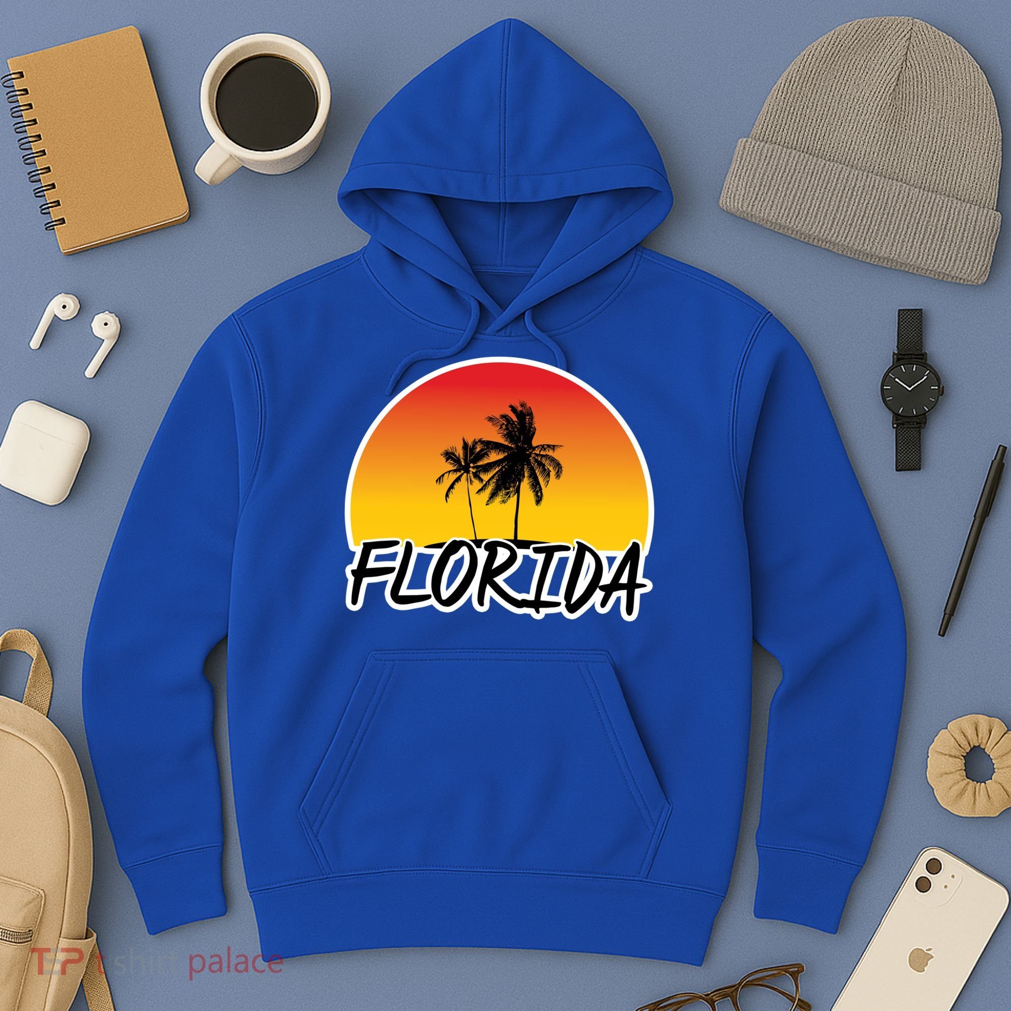 Florida Sunset Palm trees  Hoodie