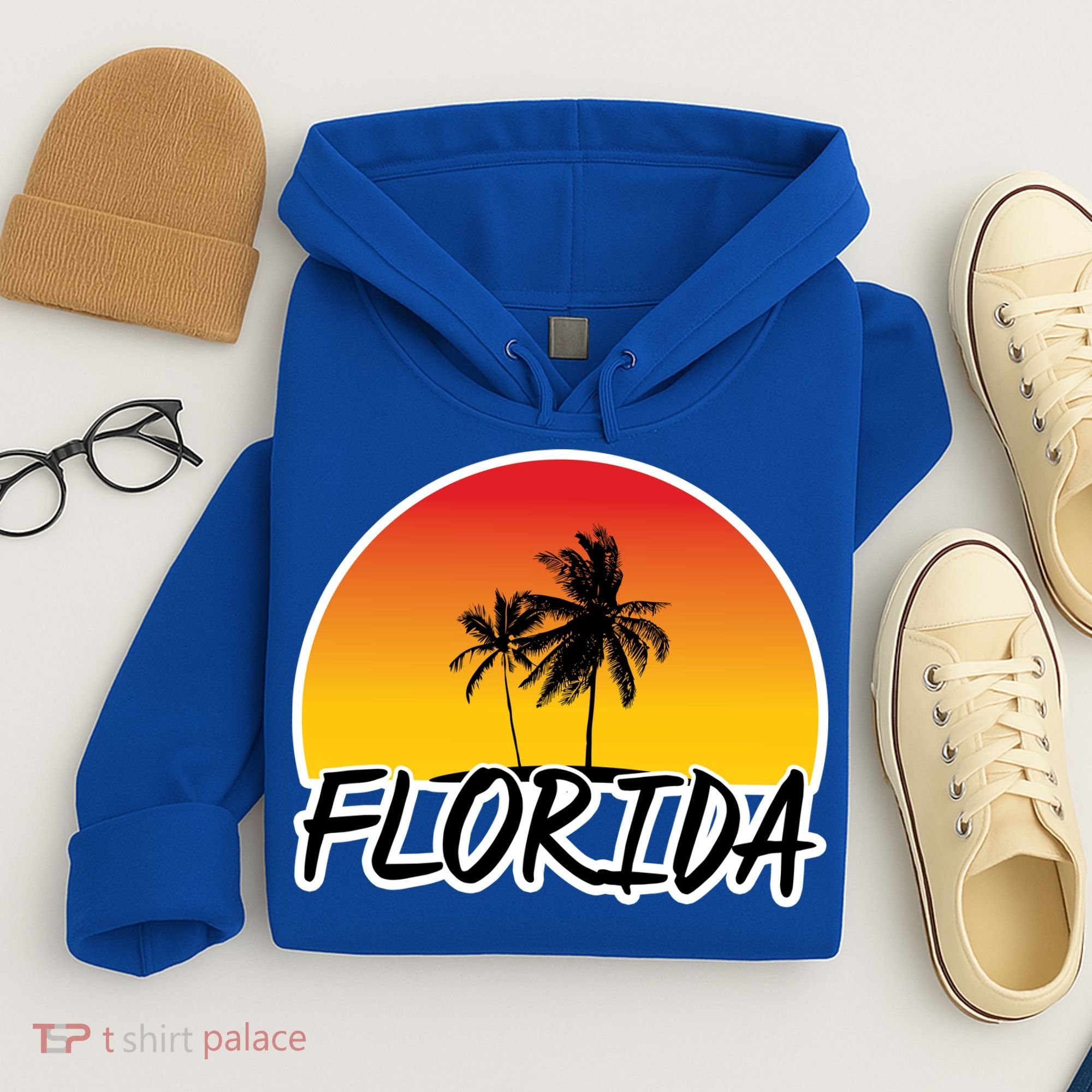 Florida Sunset Palm trees  Hoodie