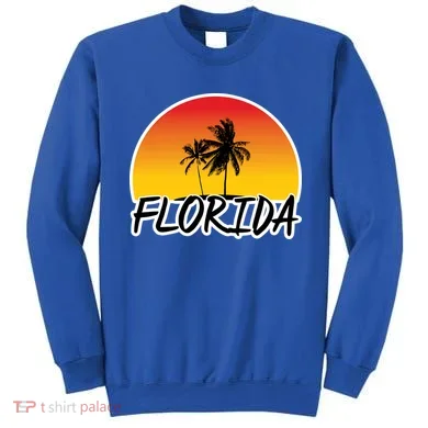 Florida Sunset Palm trees  Sweatshirt