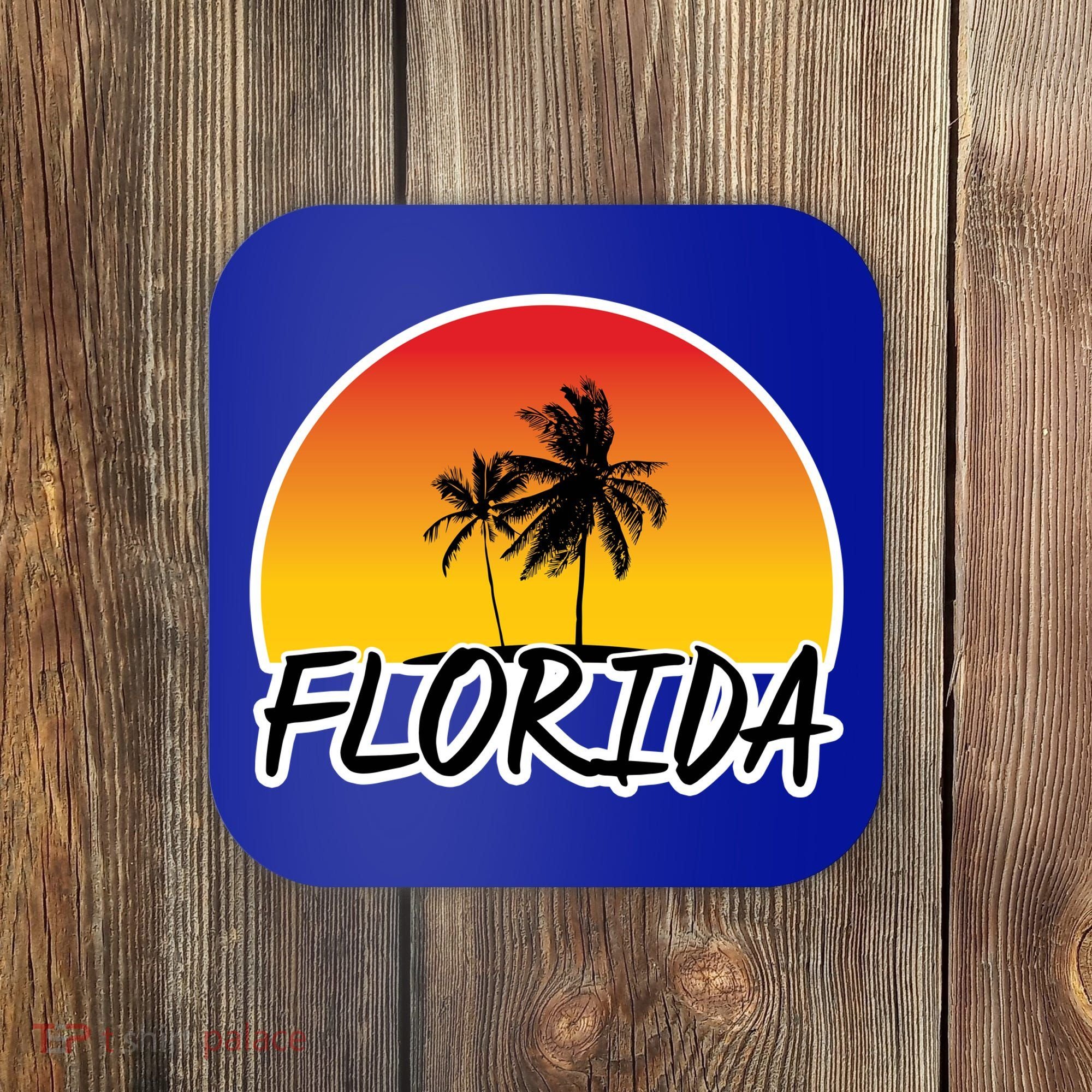 Florida Sunset Palm trees  Coaster