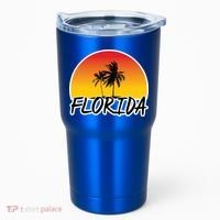 Florida Sunset Palm trees  Tumbler thumb 0