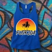 Florida Sunset Palm trees  Women's Tank Top thumb 3