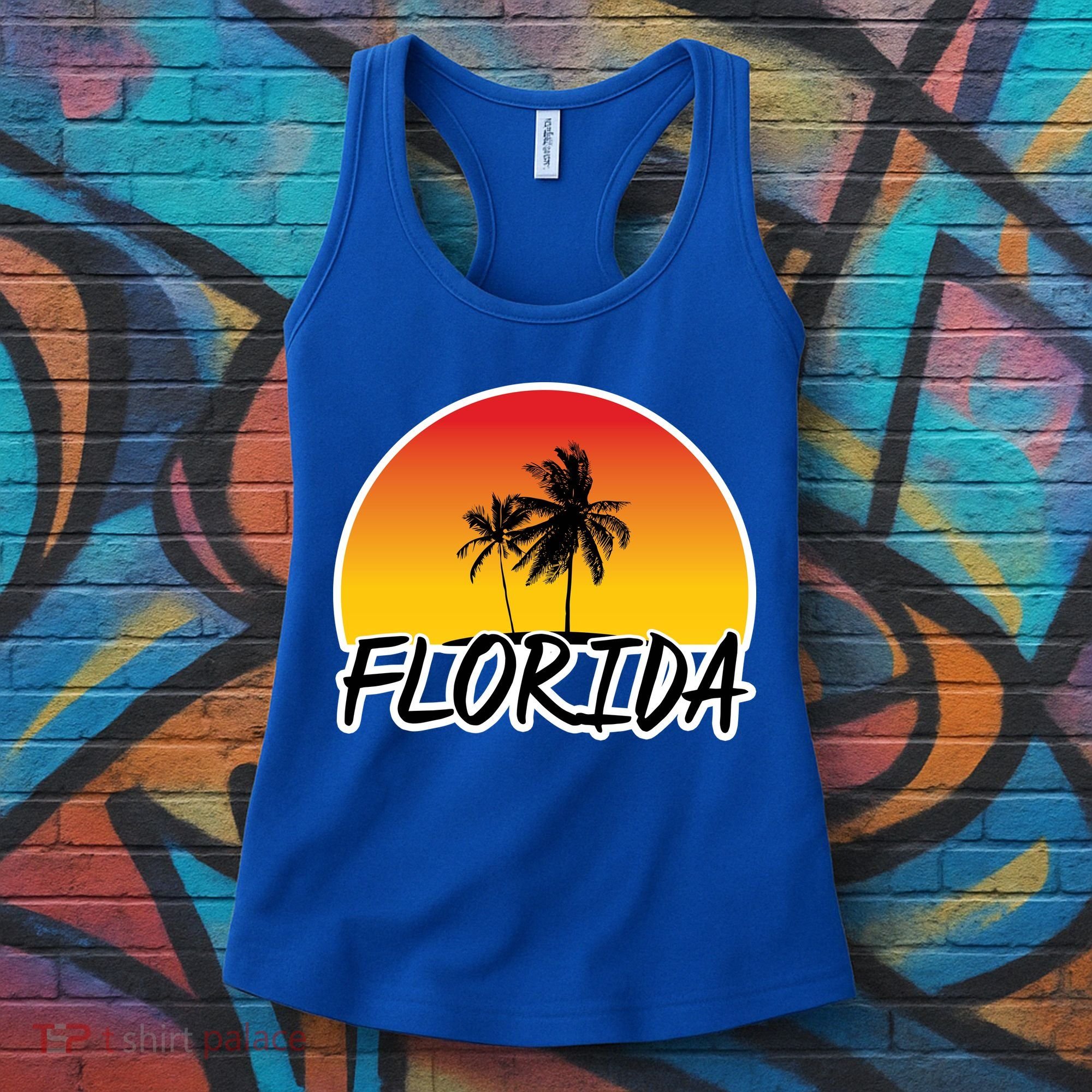 Florida Sunset Palm trees  Women's Tank Top