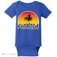 Florida Sunset Palm trees  Baby Bodysuit thumb 0