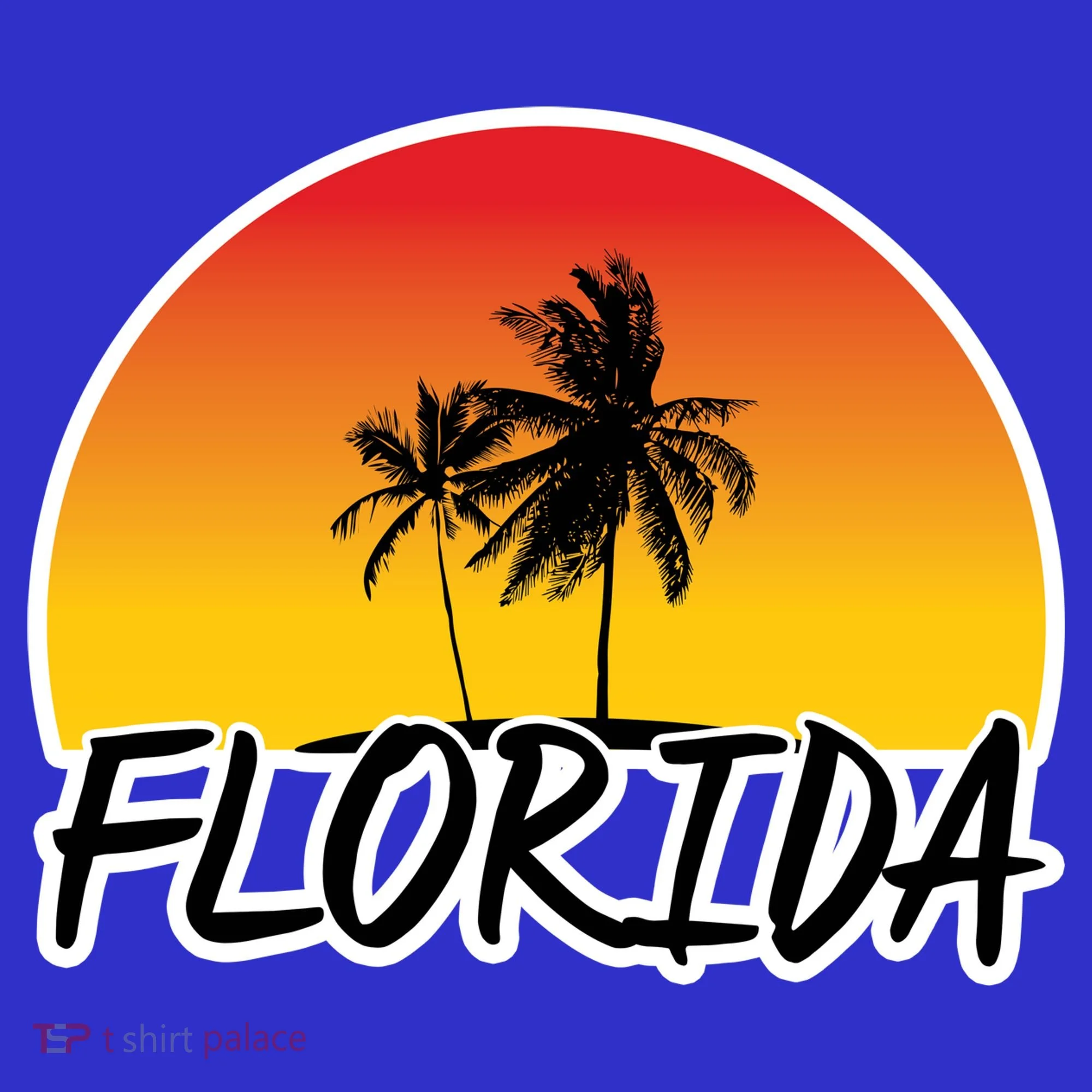 Florida Sunset Palm trees  Toddler Hoodie