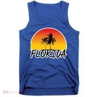 Florida Sunset Palm trees  Tank Top thumb 0