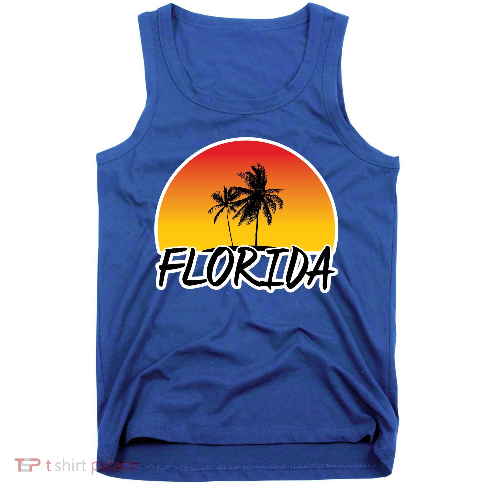Florida Sunset Palm trees  Tank Top
