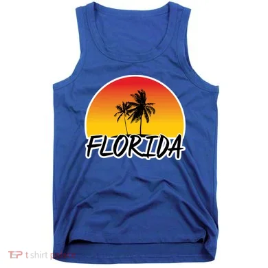 Florida Sunset Palm trees  Tank Top