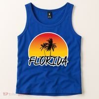 Florida Sunset Palm trees  Tank Top thumb 2