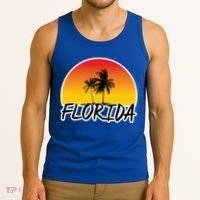 Florida Sunset Palm trees  Tank Top thumb 3