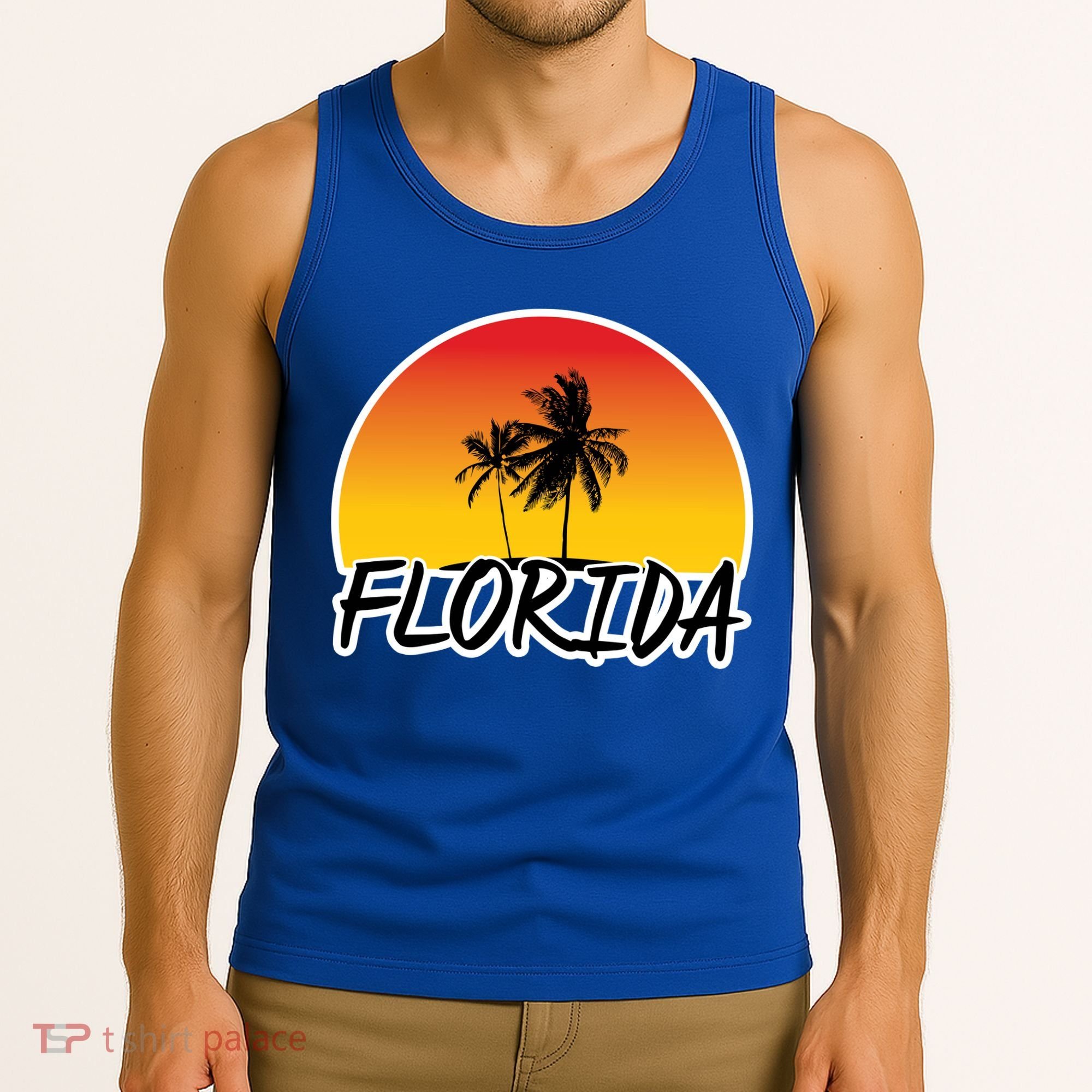 Florida Sunset Palm trees  Tank Top