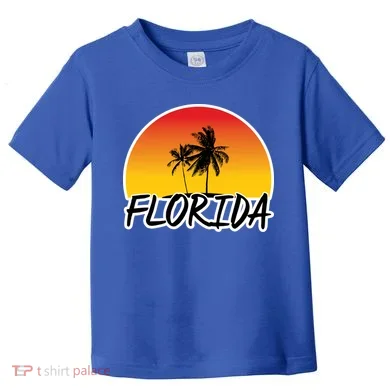Florida Sunset Palm trees Toddler T-Shirt