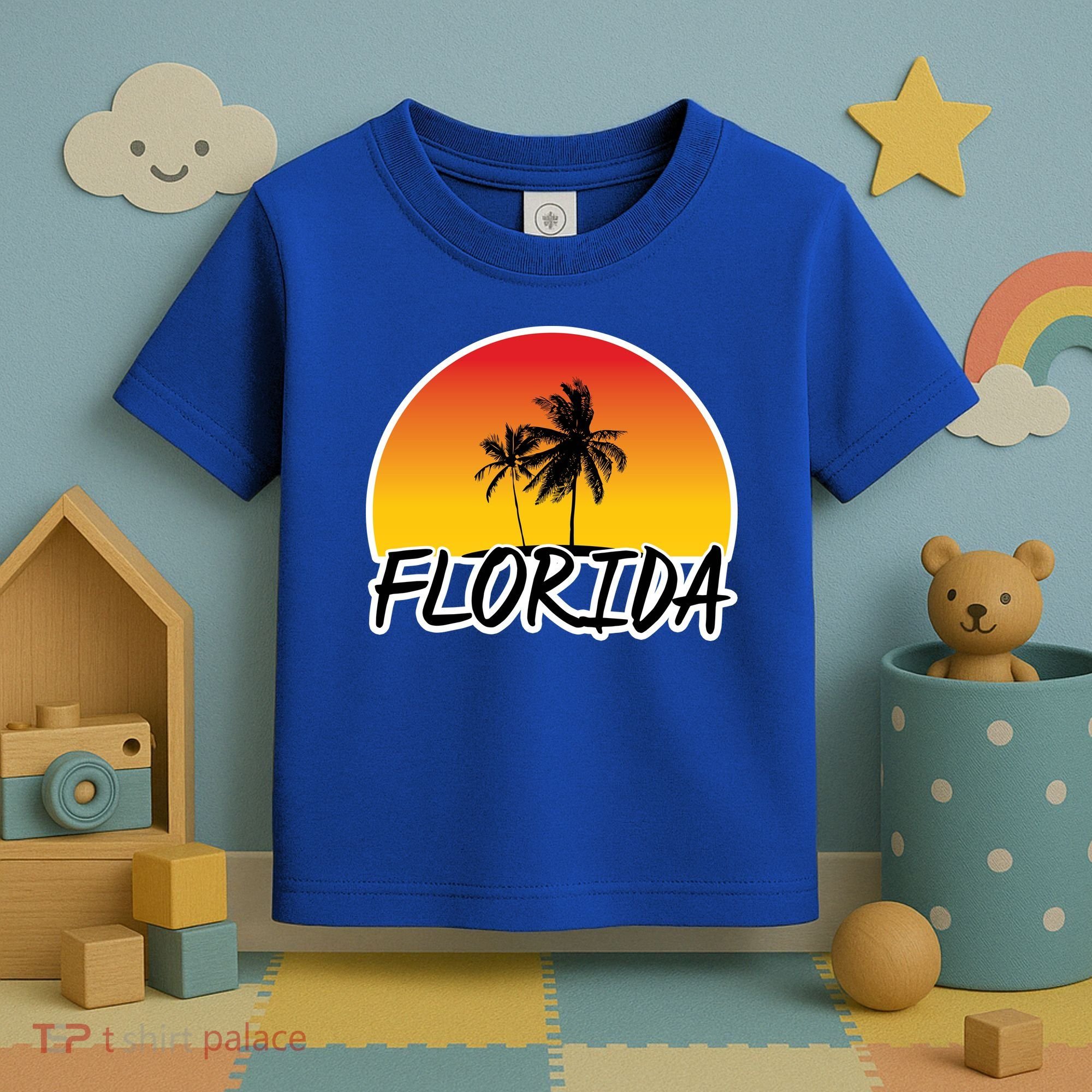 Florida Sunset Palm trees  Toddler T-Shirt