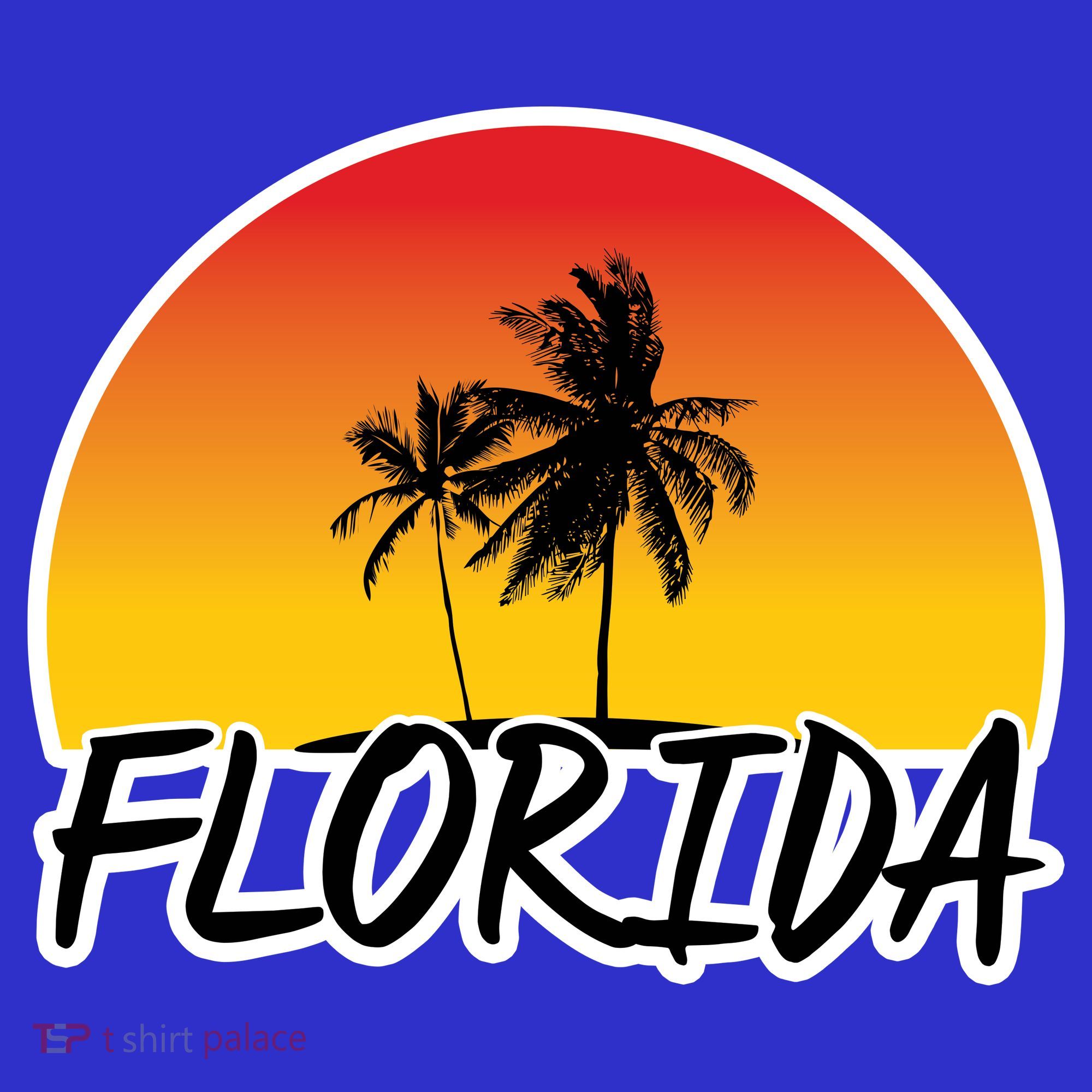 Florida Sunset Palm trees  Visor