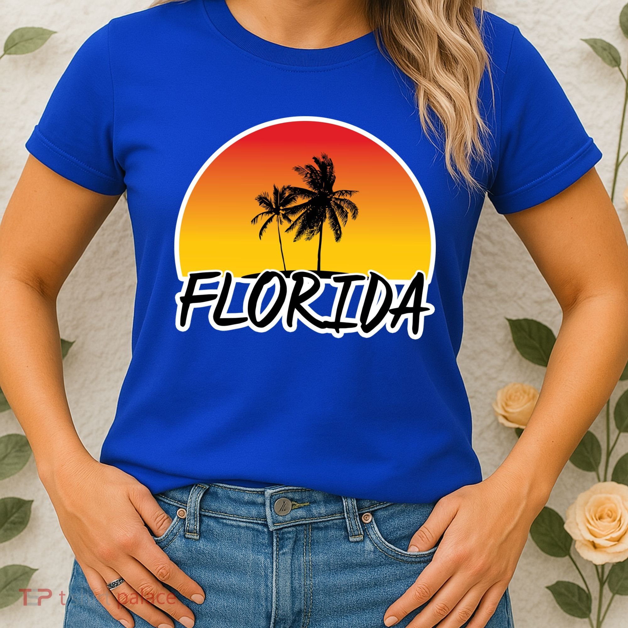 Florida Sunset Palm trees  Women's T-Shirt