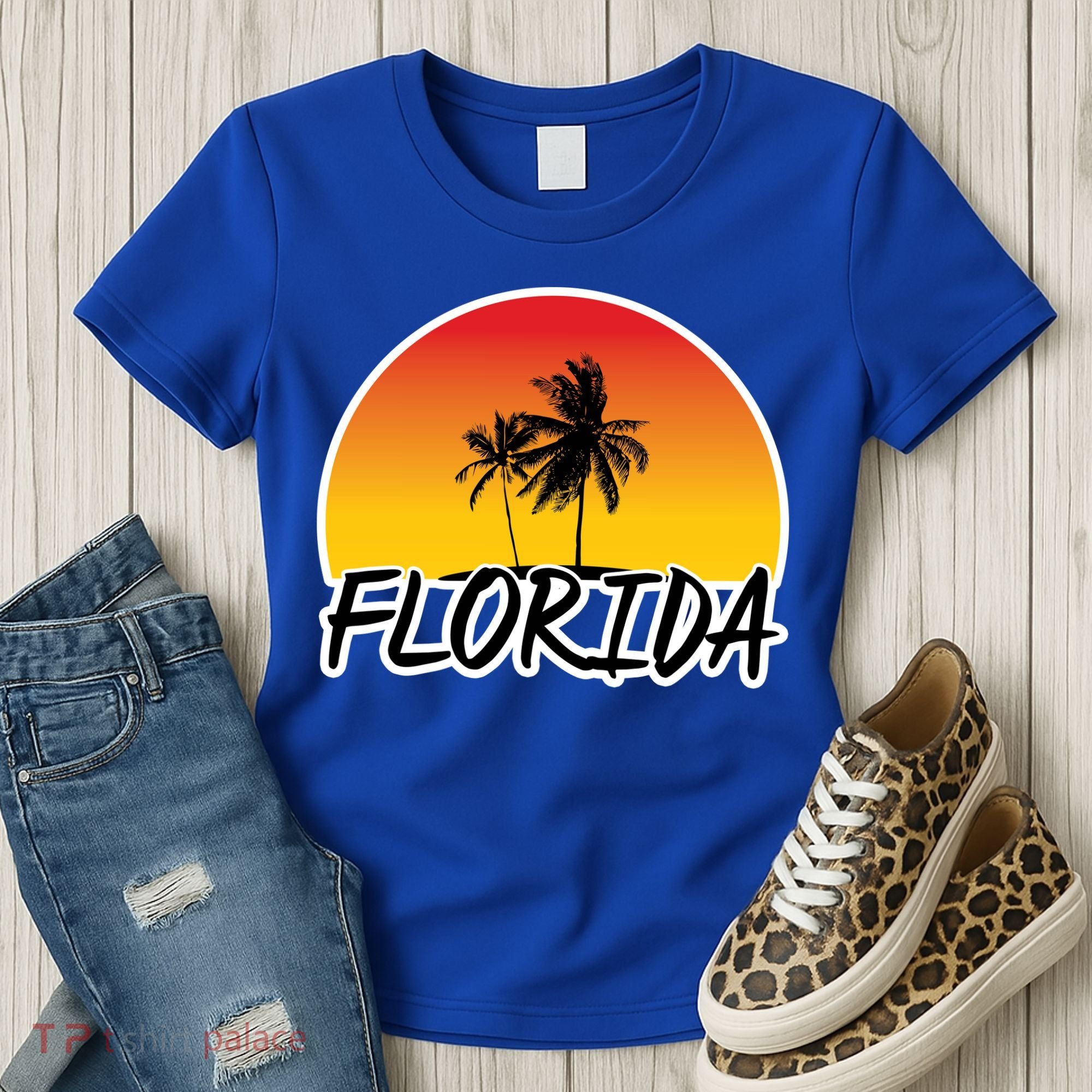 Florida Sunset Palm trees  Women's T-Shirt