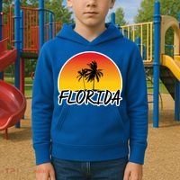 Florida Sunset Palm trees  Kids Hoodie thumb 2