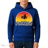 Florida Sunset Palm trees  Kids Hoodie thumb 4
