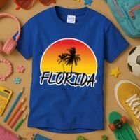 Florida Sunset Palm trees  Kids T-Shirt thumb 3