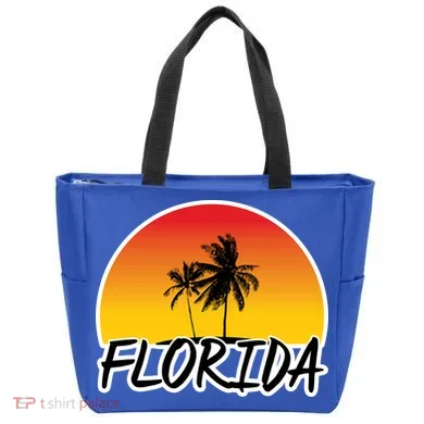 Florida Sunset Palm trees  Tote Bag