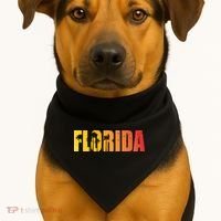 Florida Sunshine Logo USA-Made Doggie Bandana thumb 1