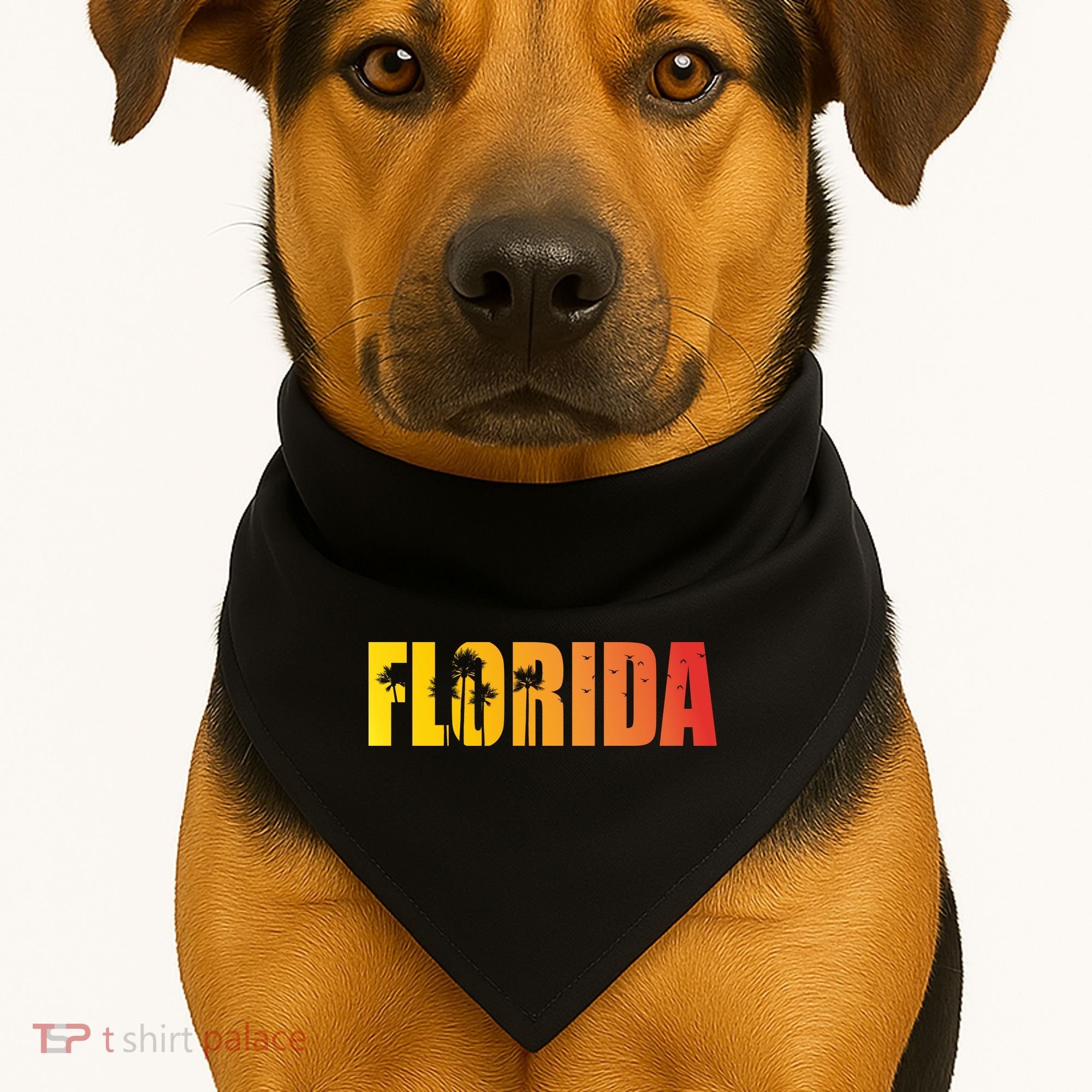 Florida Sunshine Logo USA-Made Doggie Bandana