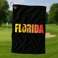 Florida Sunshine Logo Golf Towel thumb 1