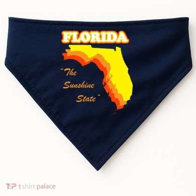 Florida The Sunshine State USA-Made Doggie Bandana