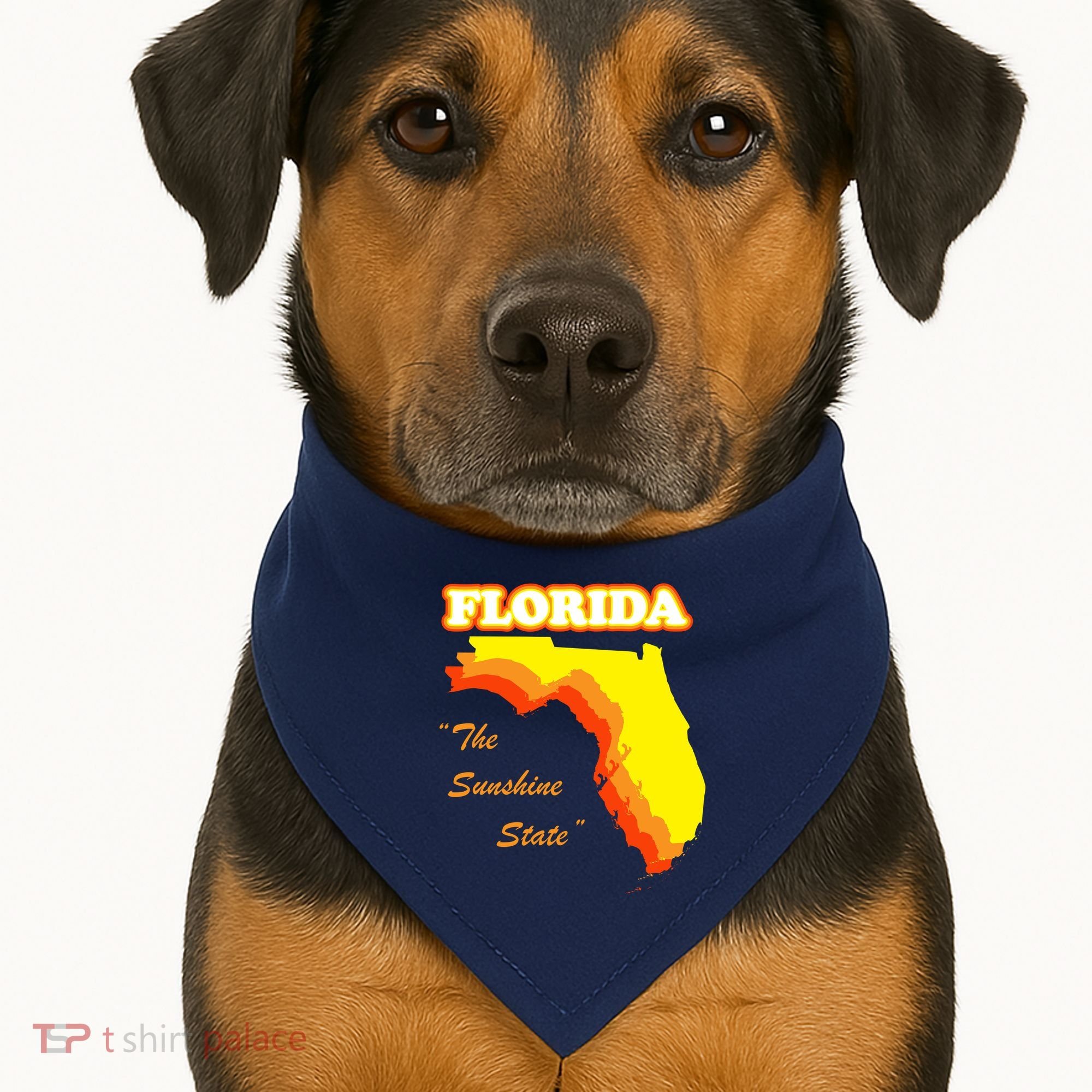 Florida The Sunshine State USA-Made Doggie Bandana