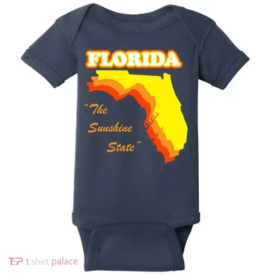 Florida The Sunshine State Baby Bodysuit
