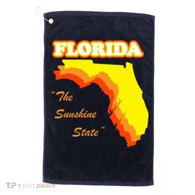 Florida The Sunshine State Golf Towel