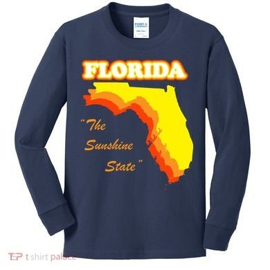 Florida The Sunshine State Kids Long Sleeve Shirt