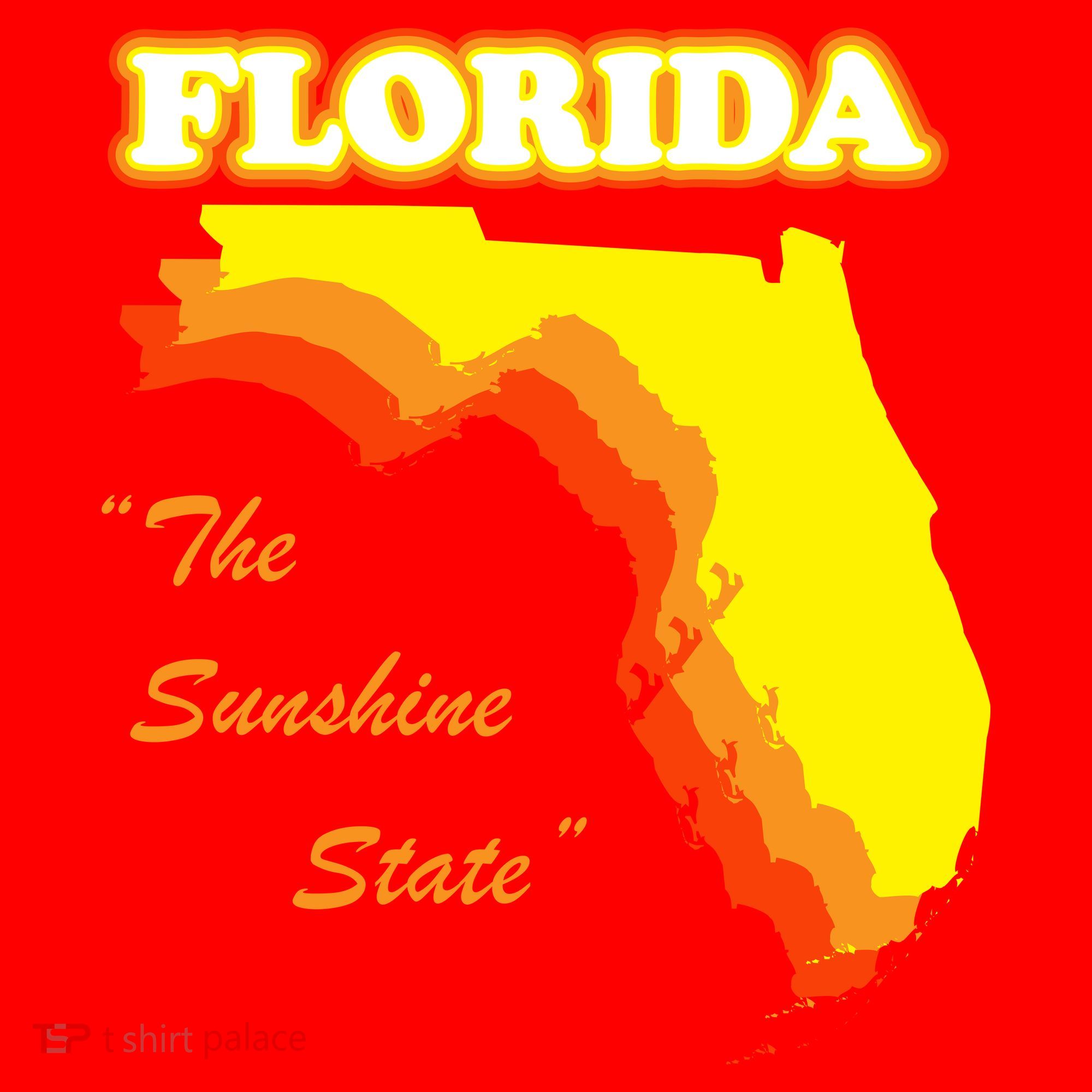 Florida The Sunshine State Santa Hat