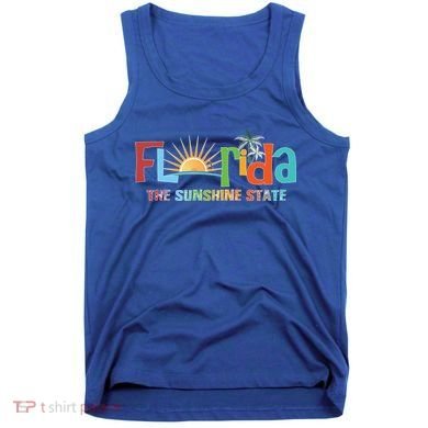 Florida The Sunshine State Colorful Tank Top